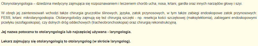 laryngologia Łódź